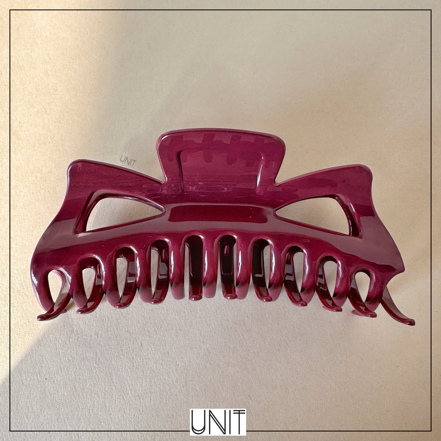 Bordeaux Gloss Hair Claw