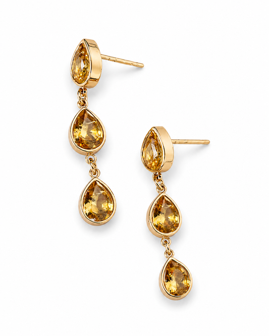 Golden Drop Earrings