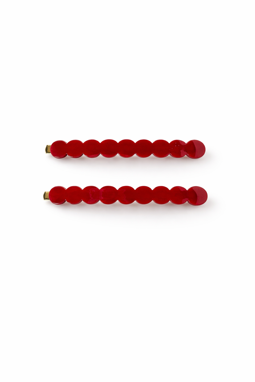 Ruby Scallop Hair Pins (Set of 2)