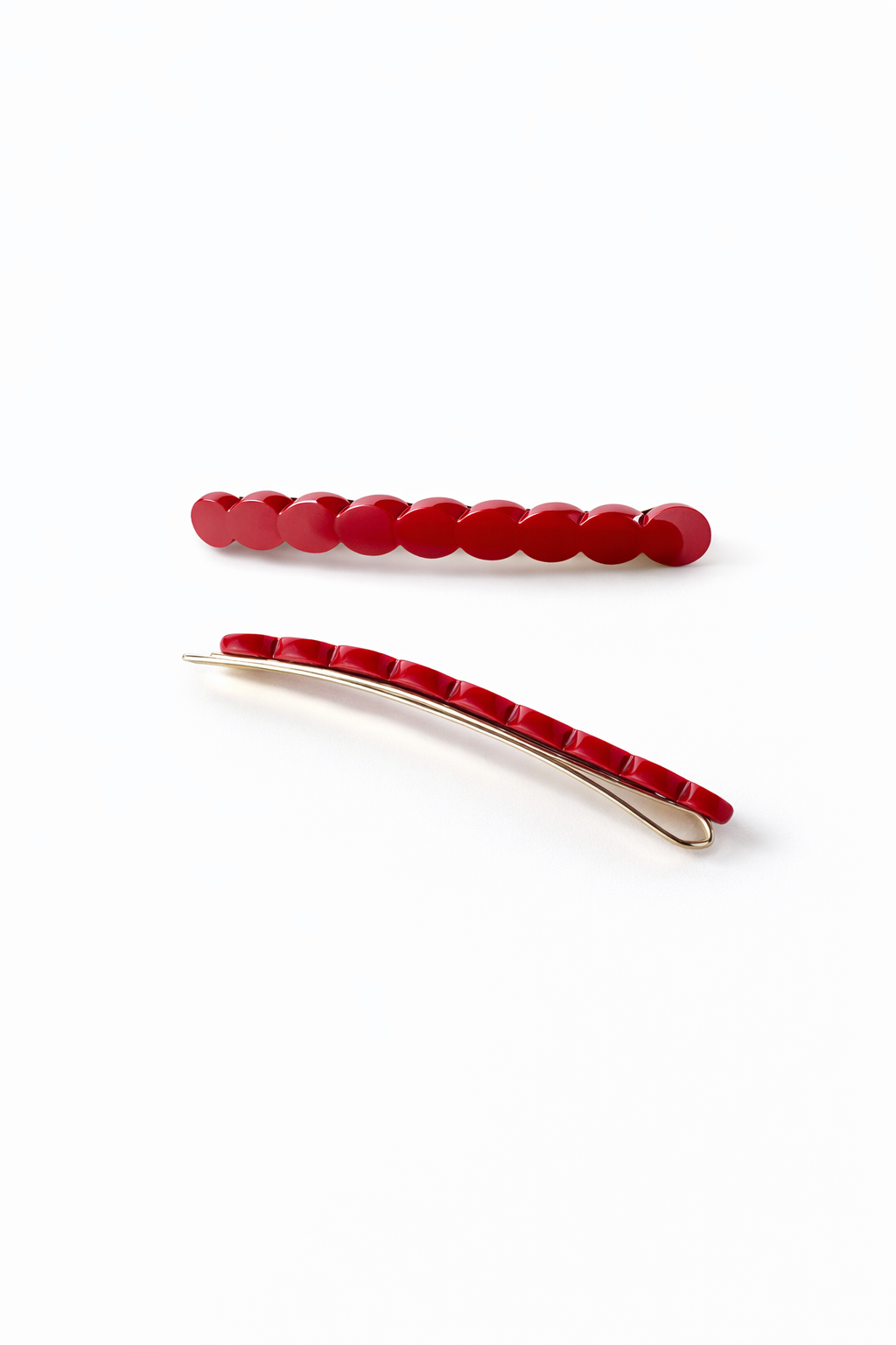 Ruby Scallop Hair Pins (Set of 2)
