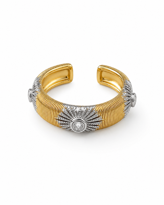 Solara Crest Cuff Ring