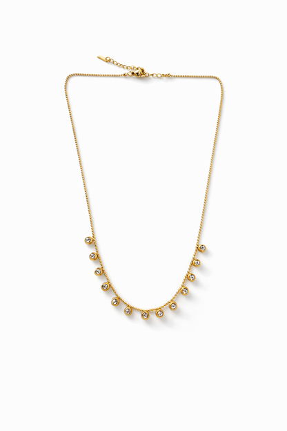 Luna Bezel Necklace