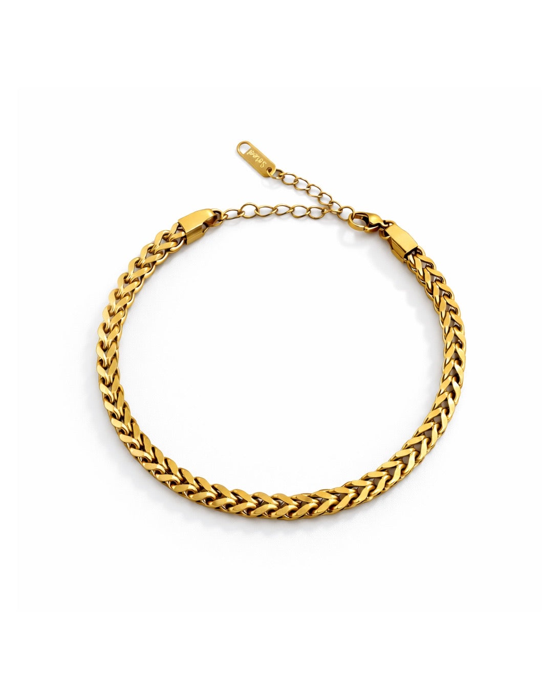 Helios Curb Chain Gold Bracelet