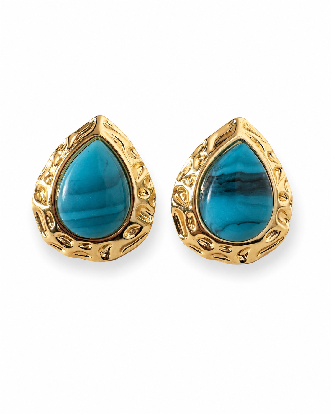 Azure Relic Stud Earrings