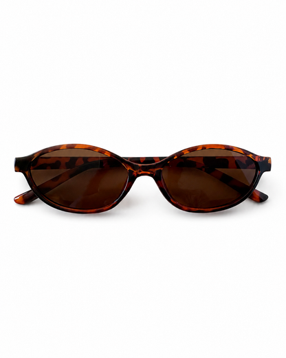 Havana Oval Sunglasses