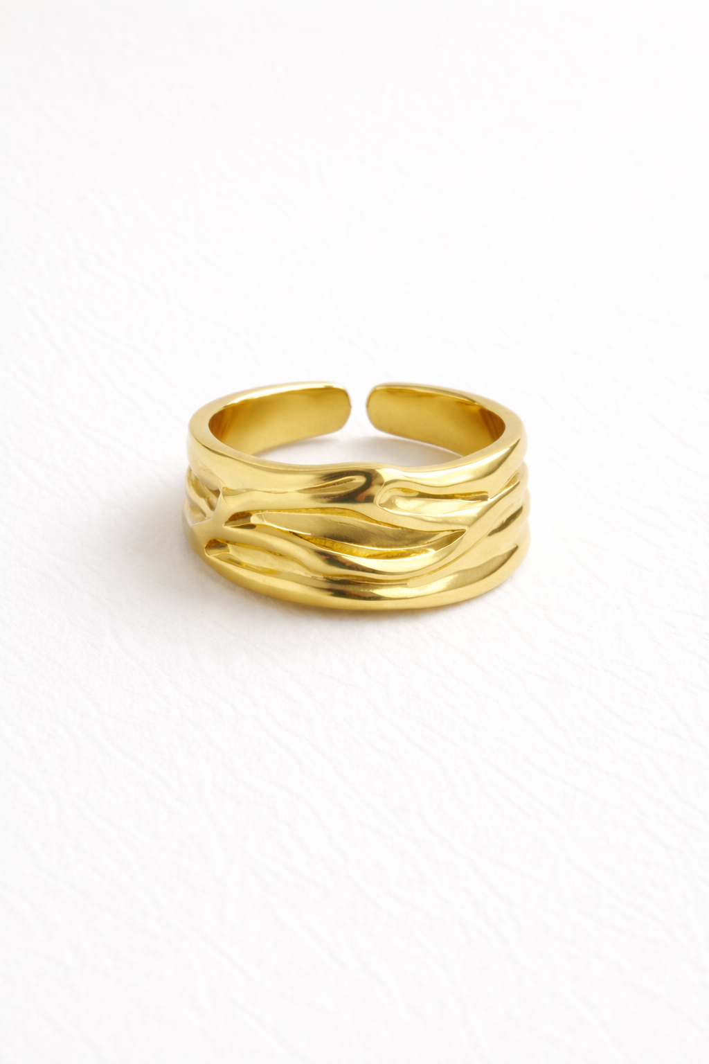 Nerina Molten Gold Ring
