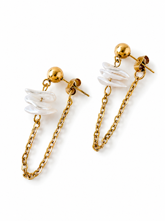 Liora Pearl Chain Earrings