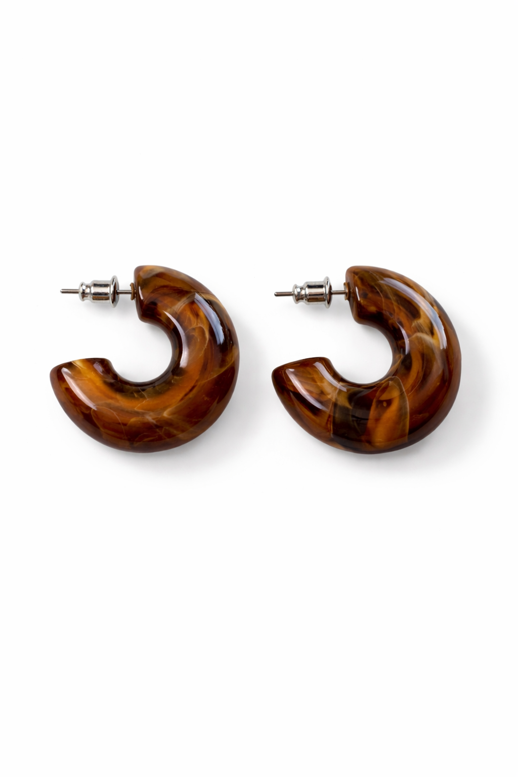 Maris Crescent Hoops – Espresso