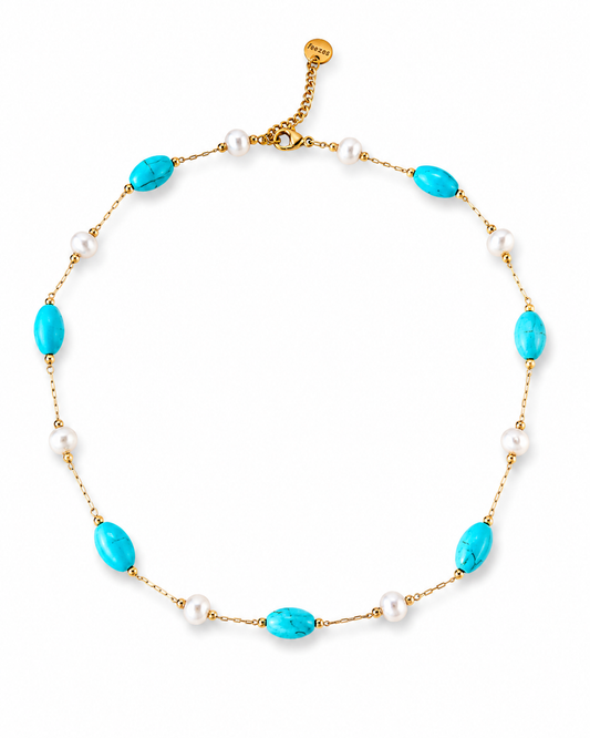 Azure Pearl Necklace