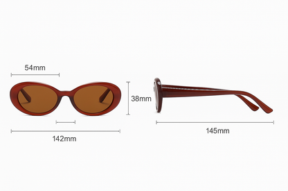 Retro Oval Sunglasses