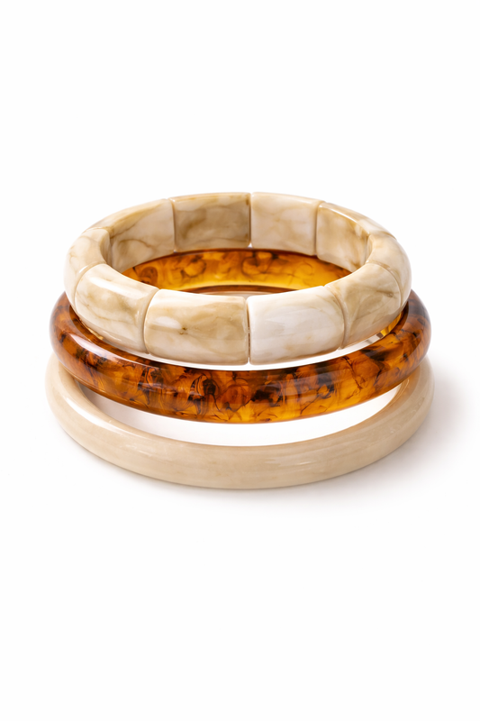 Aurelia Resin Bangle Set