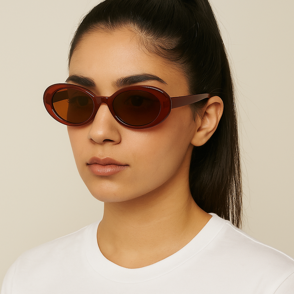 Retro Oval Sunglasses