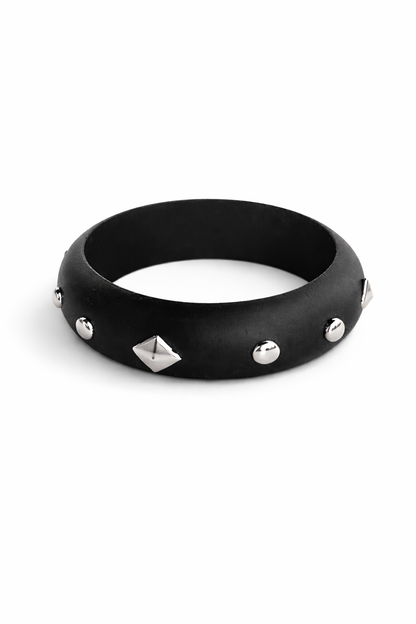 Nyx Studded Black Bangle