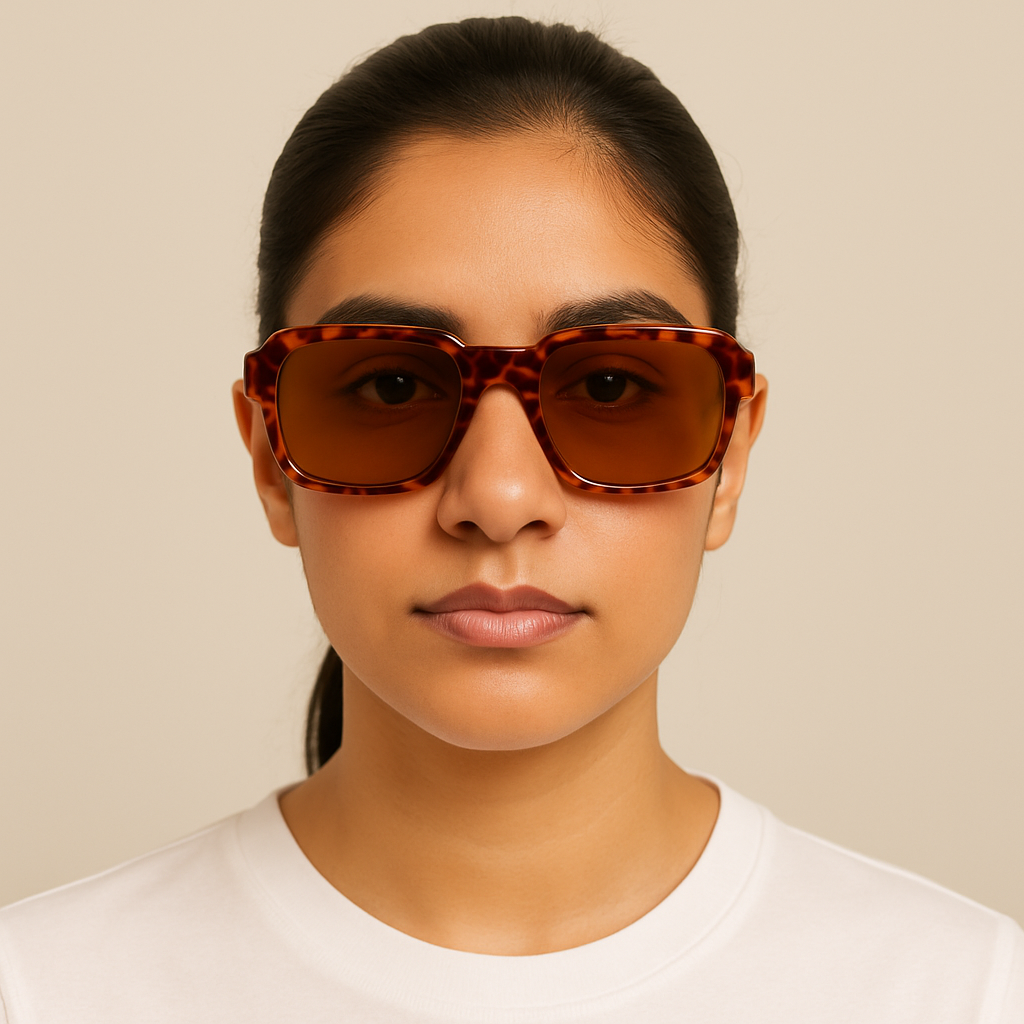 Tortoise Frame Oversized Sunglasses