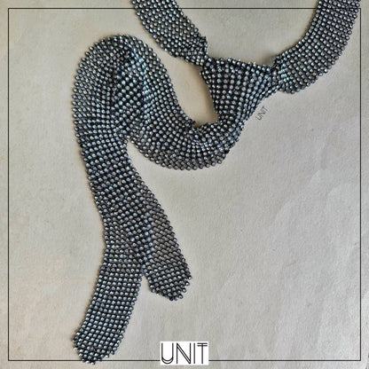 Rhea Crystal Tie Necklace