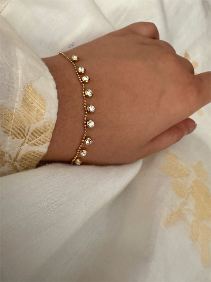 Mira Crystal Charm Bracelet