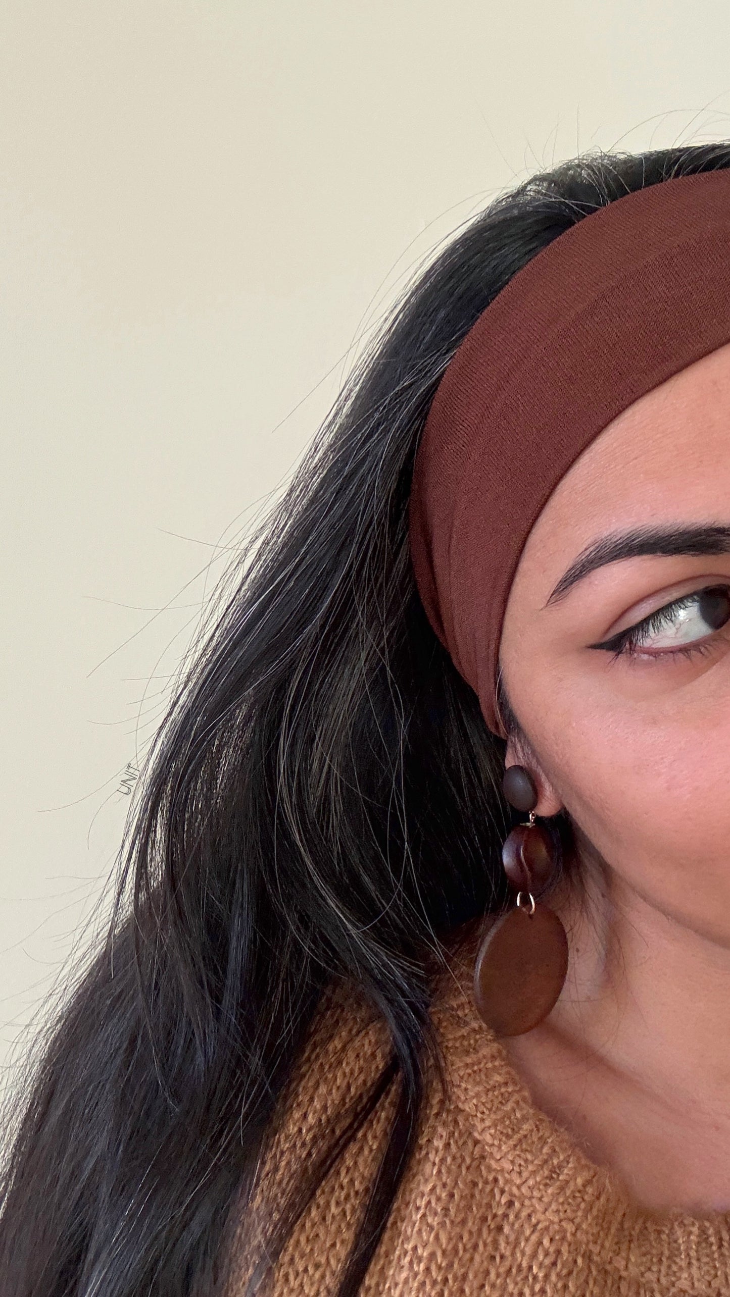 Aura Fabric Hairband - Mocha