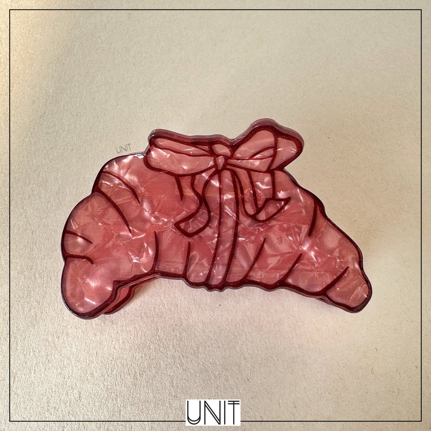 Rosé Croissant Hair Clip