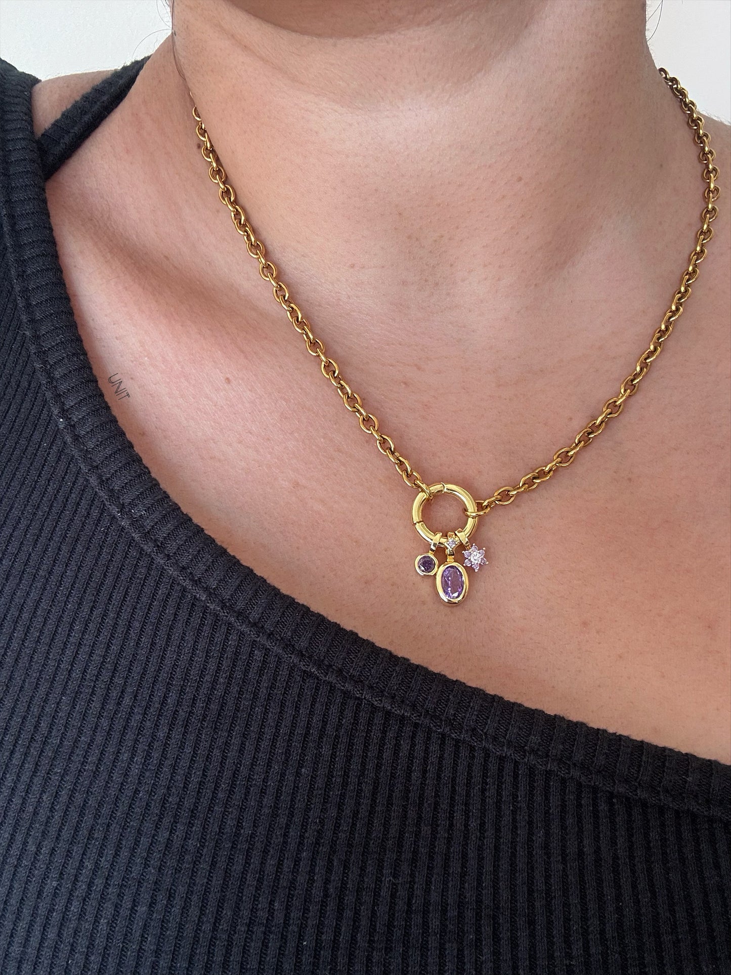 Améthyste Charm Necklace