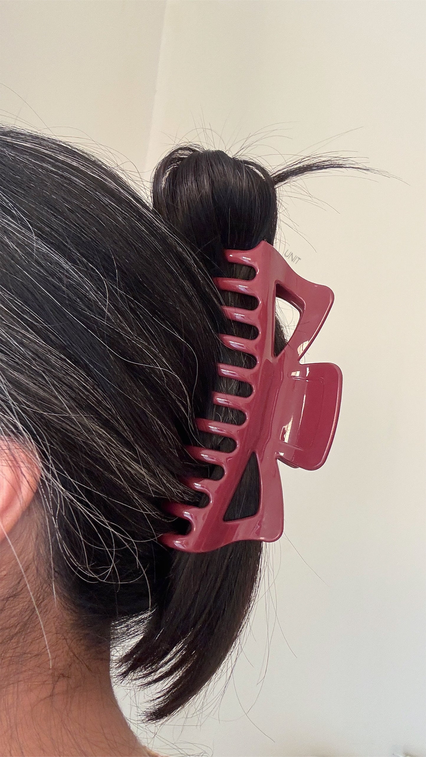 Bordeaux Gloss Hair Claw
