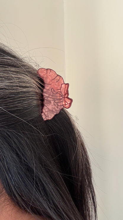 Rosé Croissant Hair Clip