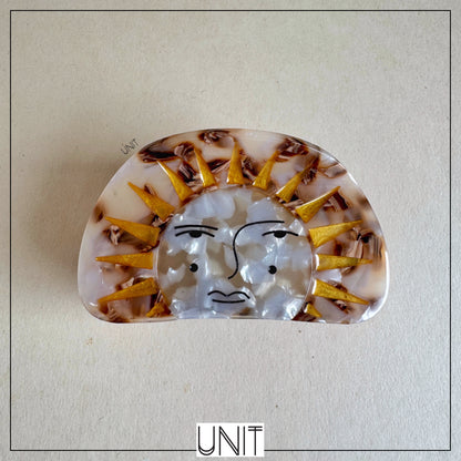 Golden Sunburst Hair Clip