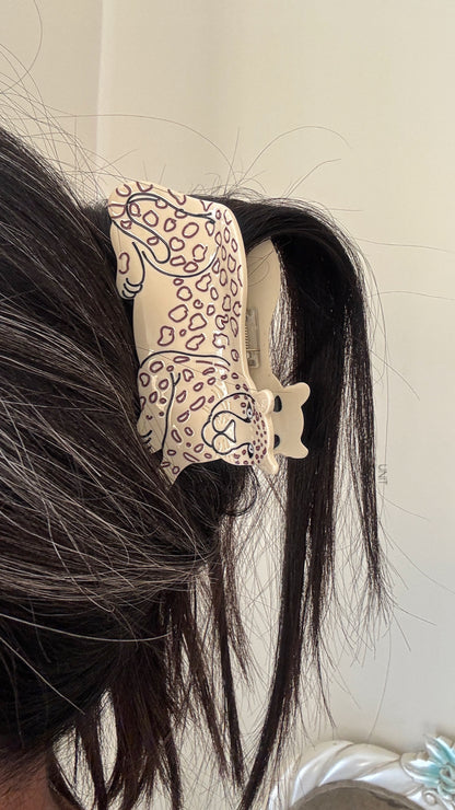 Leona Leopard Hair Clip