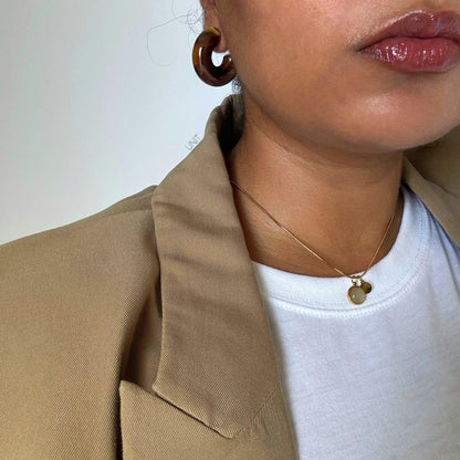 Maris Crescent Hoops – Espresso