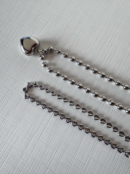 Elara Silver Heart Link Bracelet