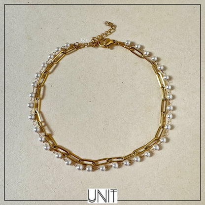 Aurea Pearl Chain Anklet