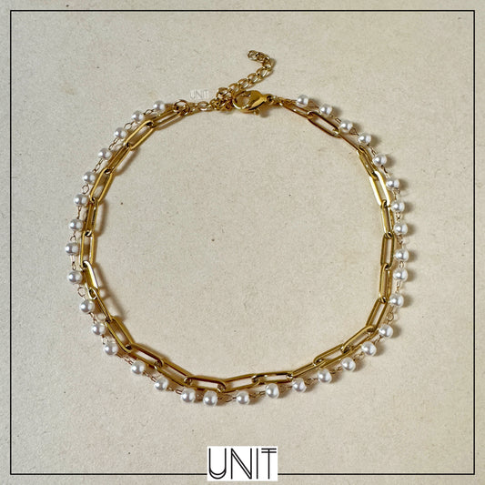 Aurea Pearl Chain Anklet