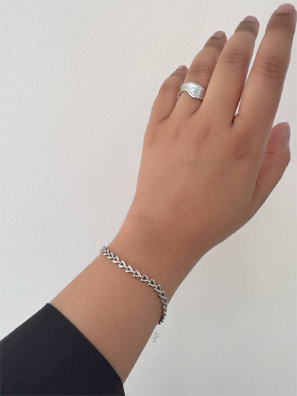 Mira Sculpted Silver Ring