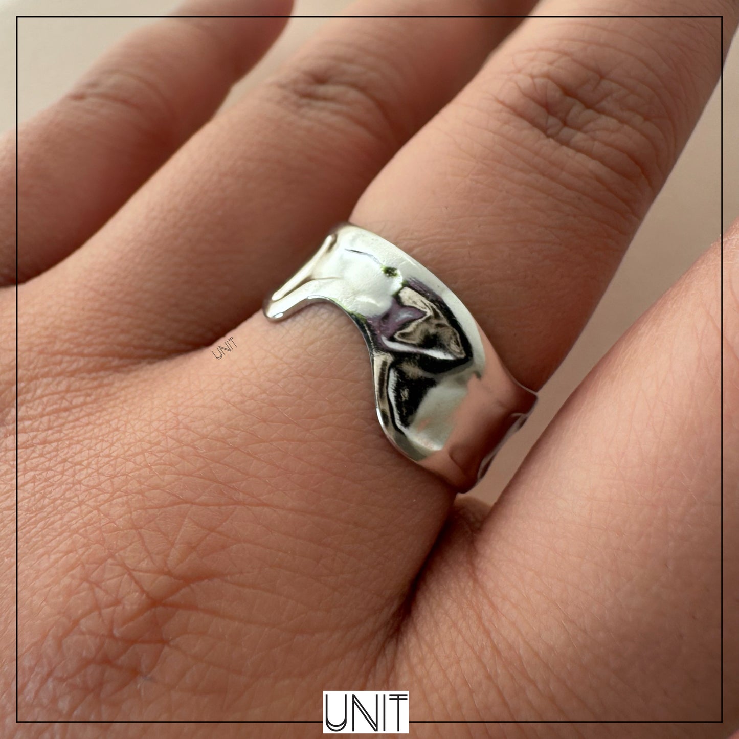 Mira Sculpted Silver Ring
