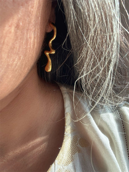 Callista Wave Drop Earrings