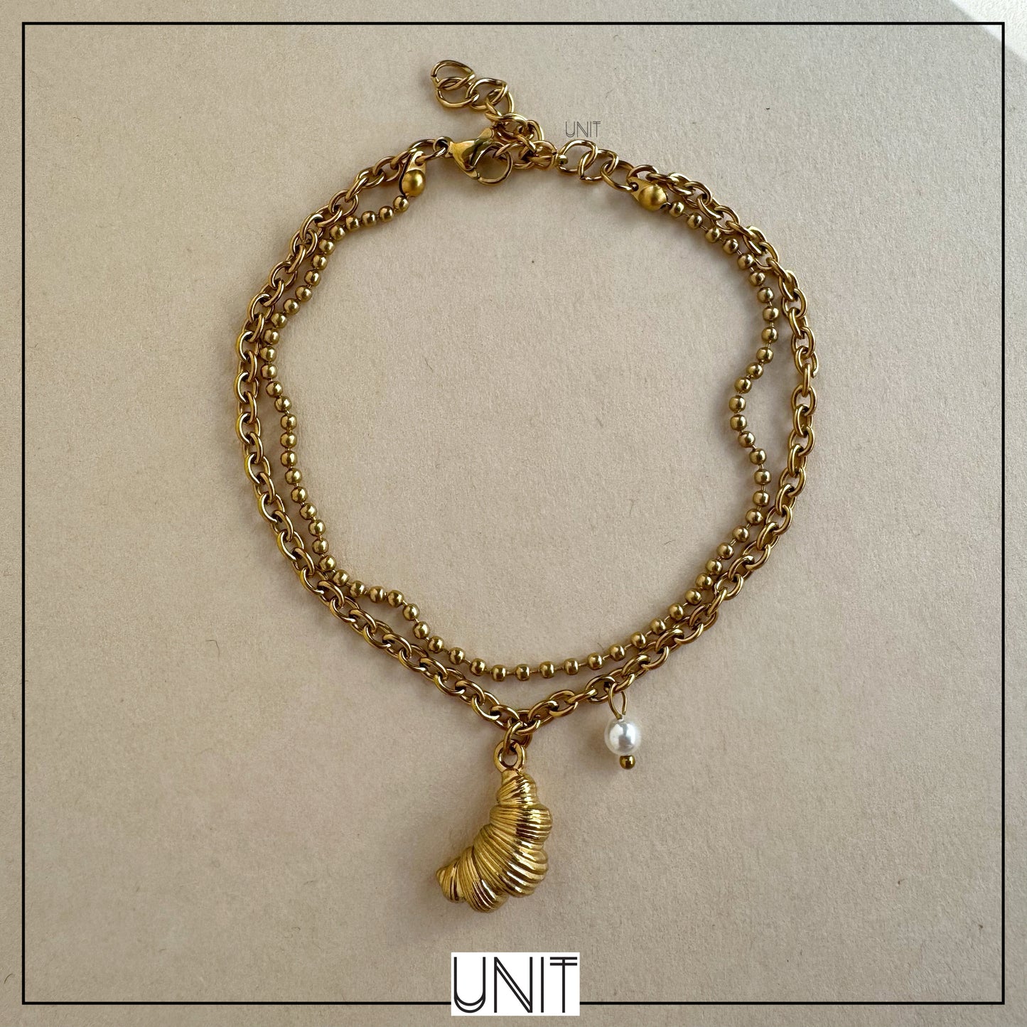 Maris Pearl Charm Anklet