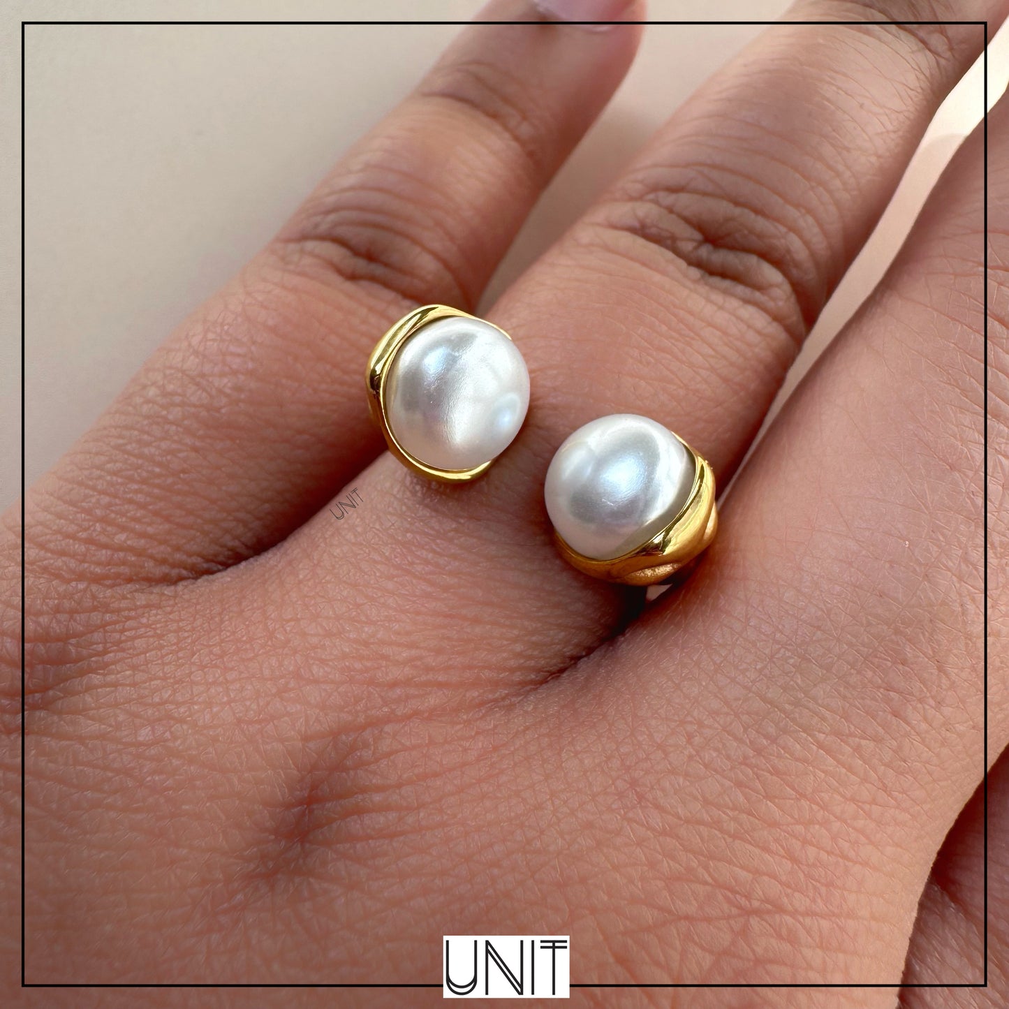 Mira Pearl Open Ring