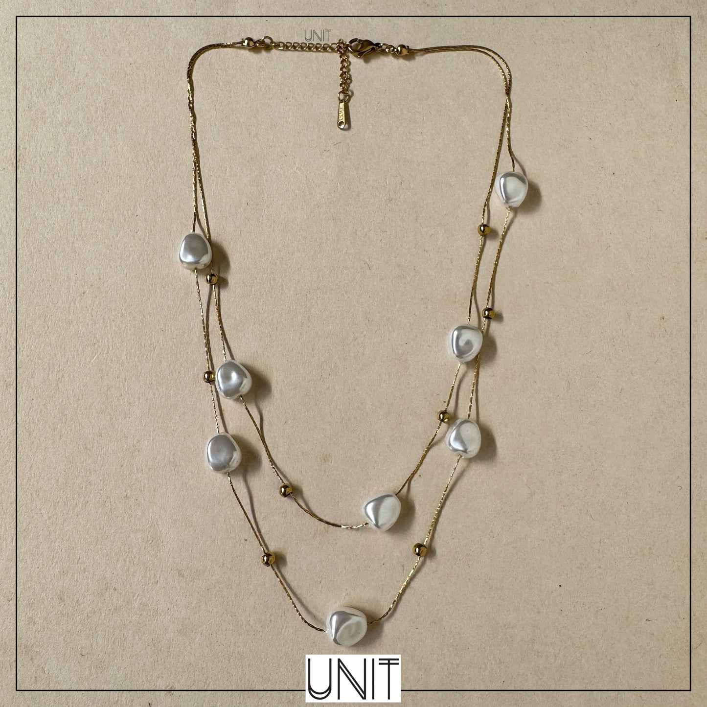 Double Strand Pearl Necklace