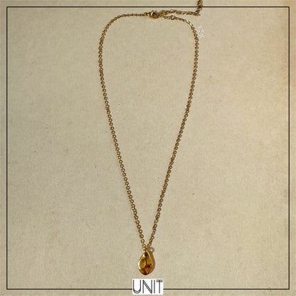 Molten Gold Drop Necklace