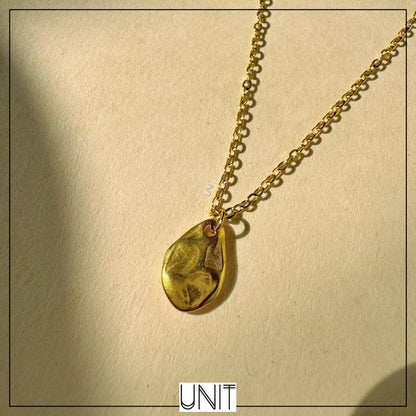 Molten Gold Drop Necklace