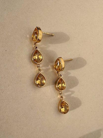 Golden Drop Earrings
