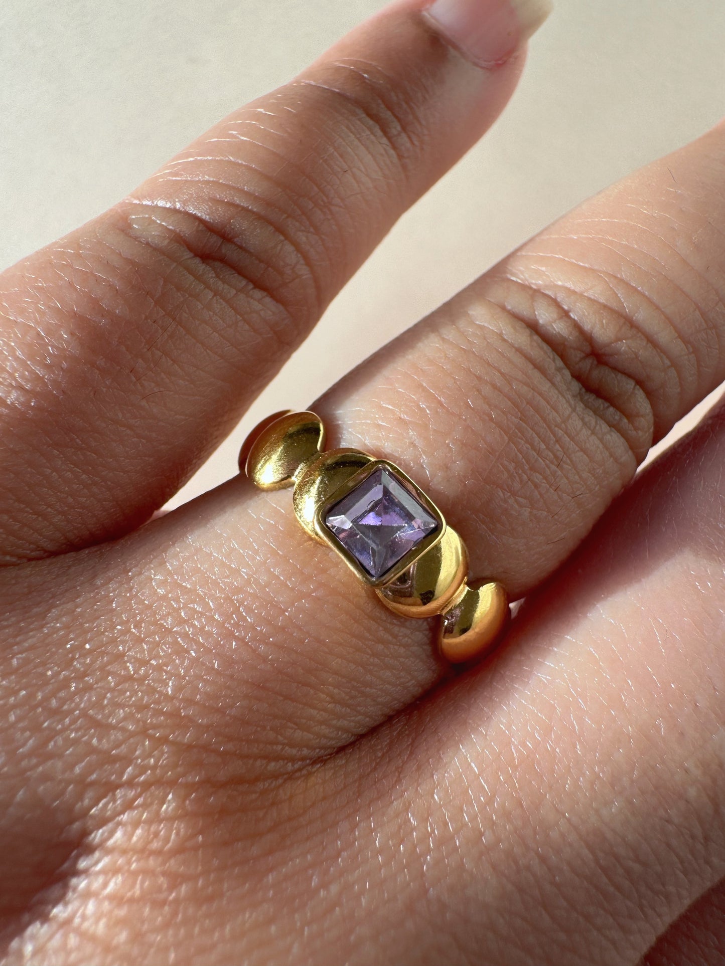 Améthyste Dome Ring