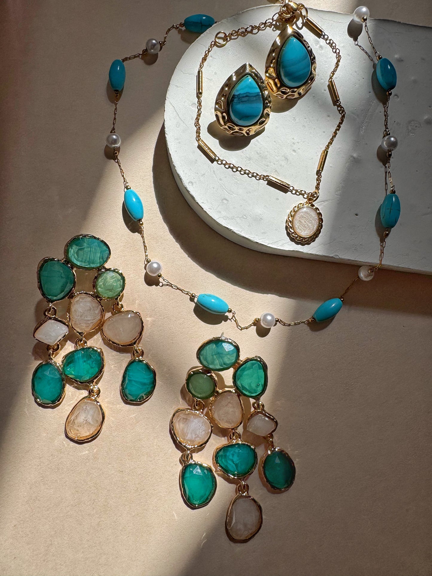 Azure Pearl Necklace