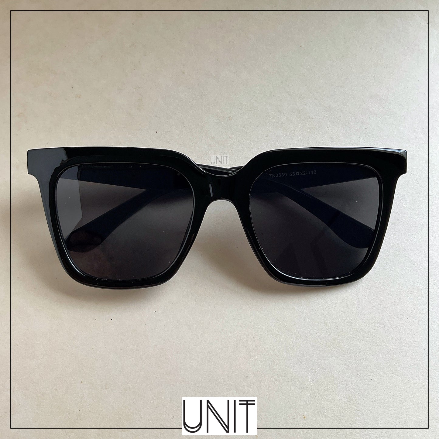 Classic Black Square Sunglasses