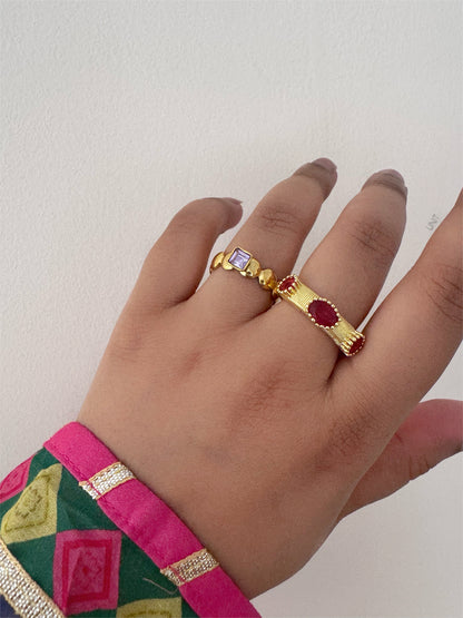 Améthyste Dome Ring