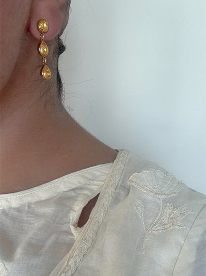 Golden Drop Earrings