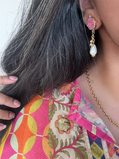 Rosalie Pearl Drop Earrings