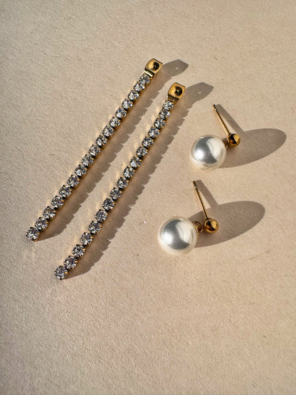 Lunelle Pearl Drop Earrings
