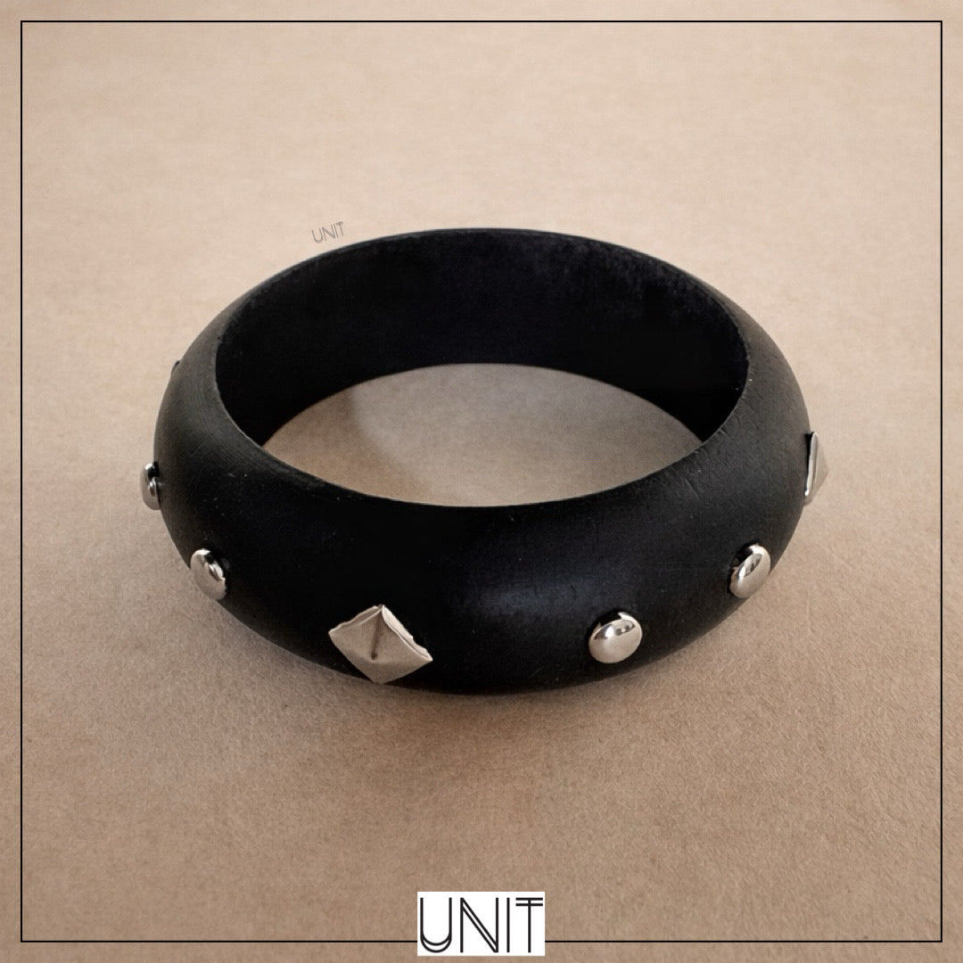 Nyx Studded Black Bangle