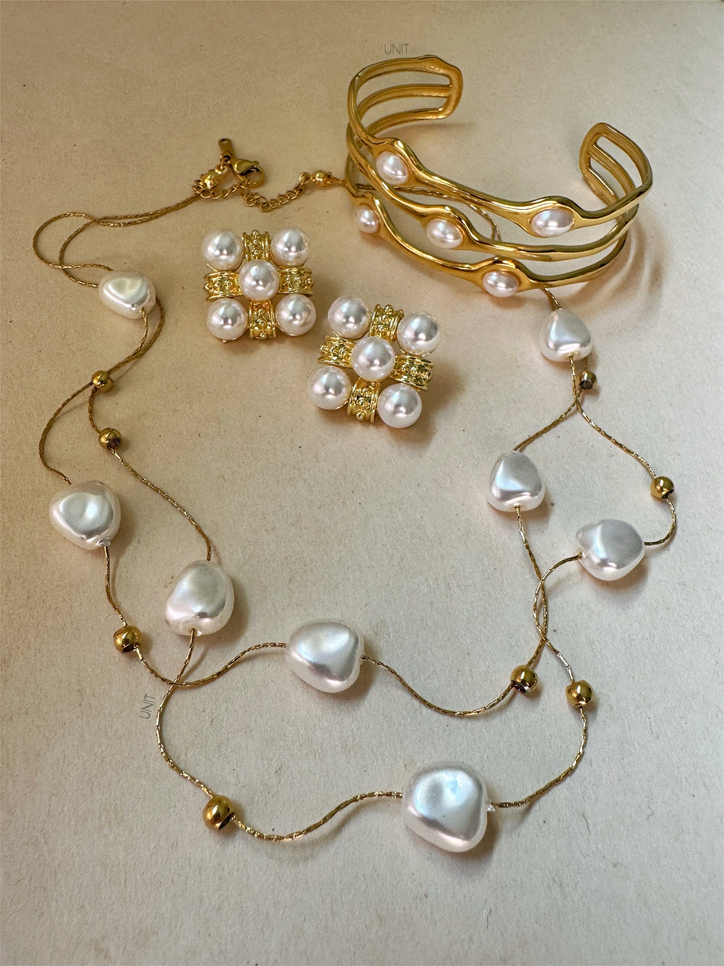 Double Strand Pearl Necklace