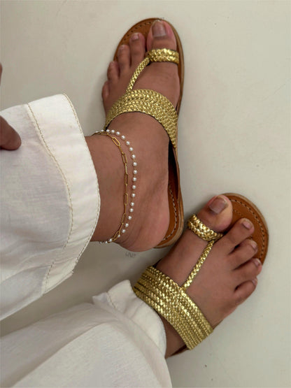 Aurea Pearl Chain Anklet
